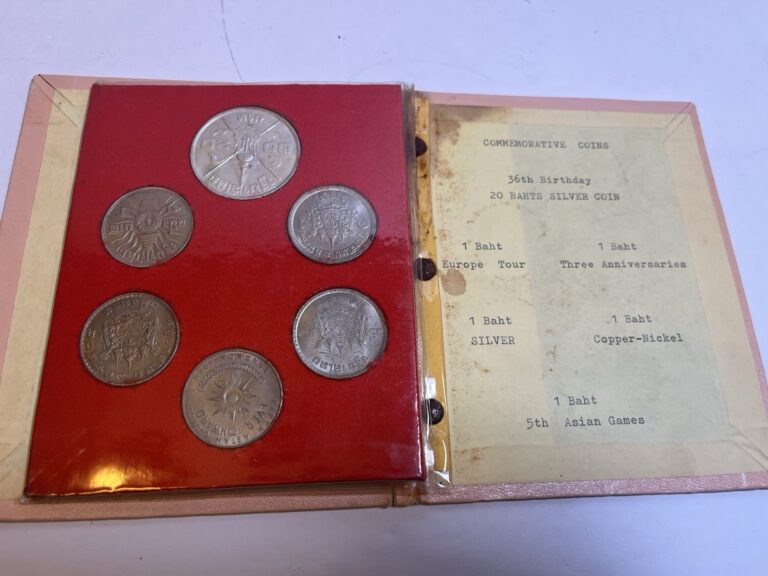 Read more about the article Rama IX Commemorative Thailand Baht Coin Book – 6 Coins – 36th Birthday Coin