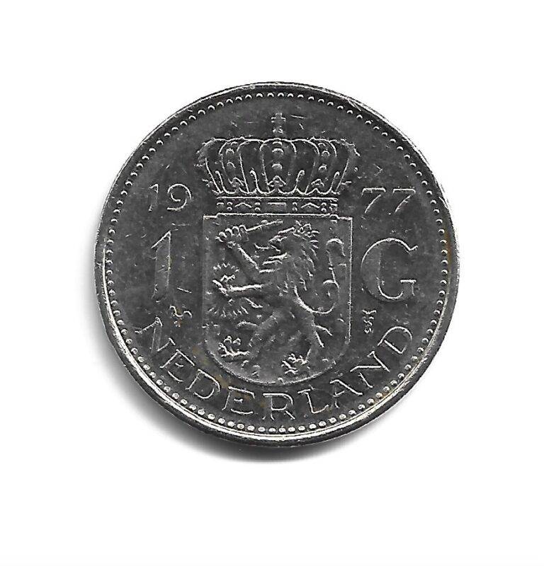 Read more about the article World Coins – Netherlands 1 Gulden 1977 Coin KM# 184a ; Lot-N2