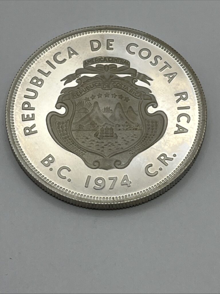 Read more about the article COSTA RICA SILVER PROOF 100 COLONES MANATEE 1974 COIN