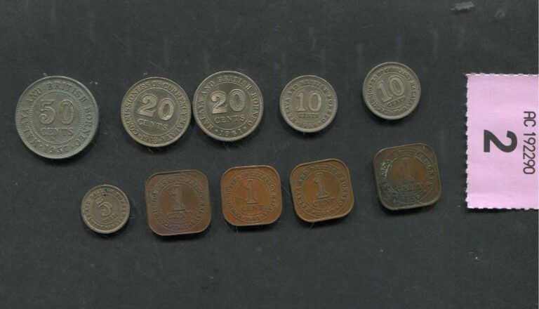 Read more about the article Set  of  10    coins of   Malaya and British Borneo