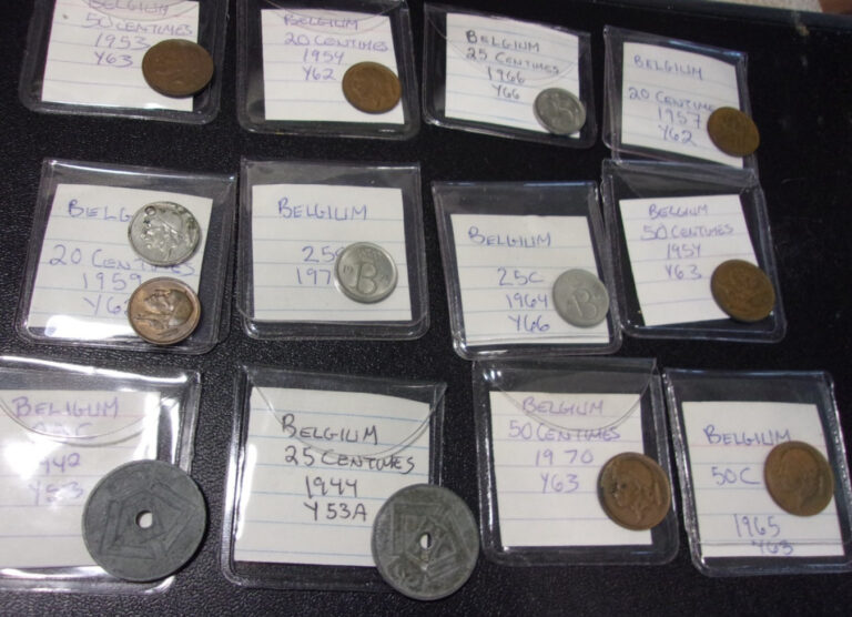 Read more about the article BELGIUM COINS – Lot Of 13 MIXED DENOMINATION CENTIMES DATED 1942-1957 (LOT #5)