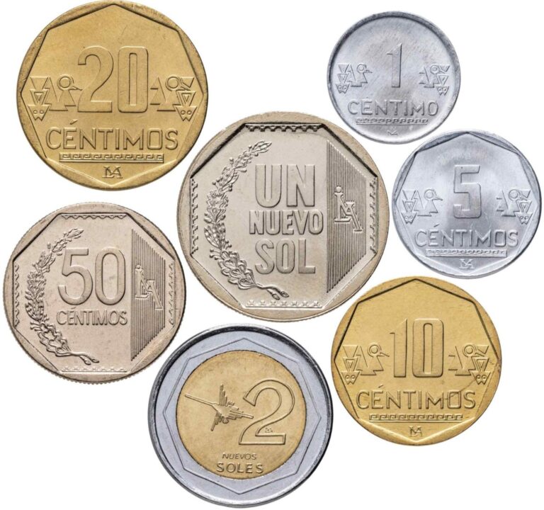 Read more about the article Peru. Coins set #4 (7 coins. aUnc-Unc) 2003-2008