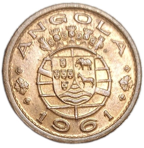 Read more about the article 1961 Portuguese Angola 50 centavos AU Coin KM 75 Elephant Animal Thematic