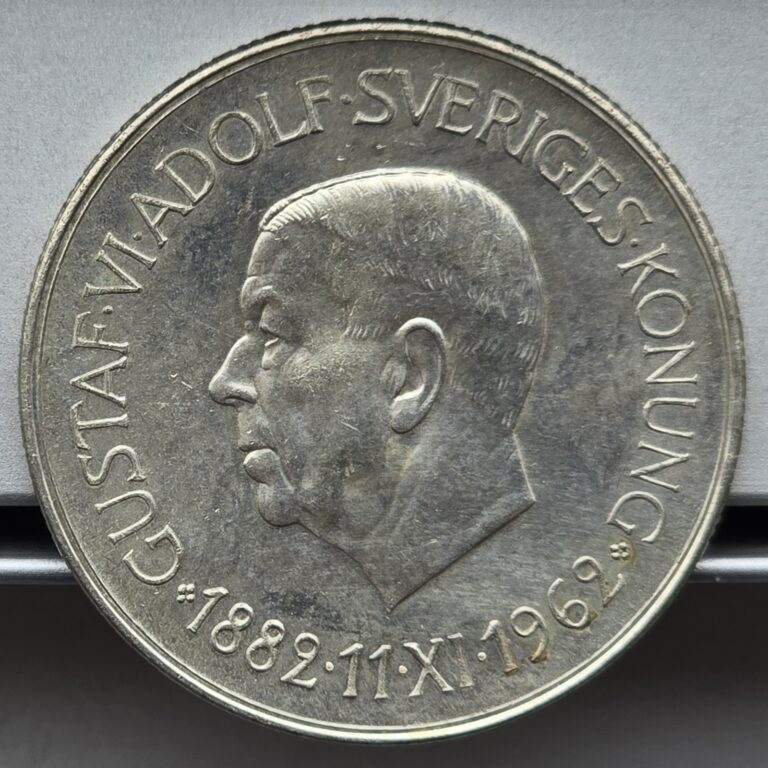Read more about the article Sweden 1962 5 Kronor Silver Coin