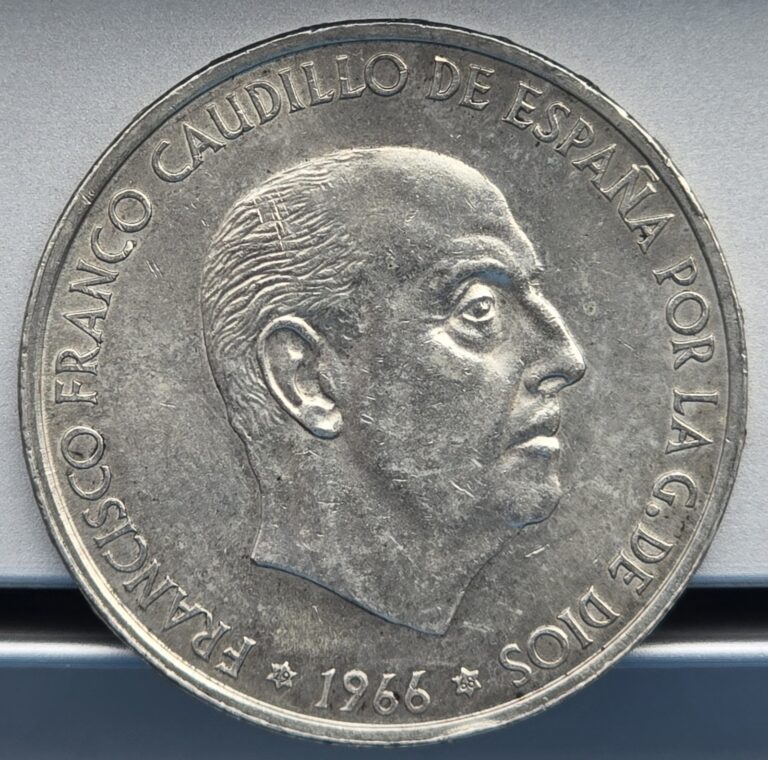 Read more about the article Spain 1966 100 Pesetas Silver Coin