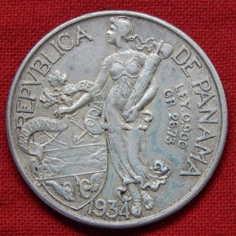 Read more about the article 1934 Panama Silver Balboa ~ Free USA Shipping