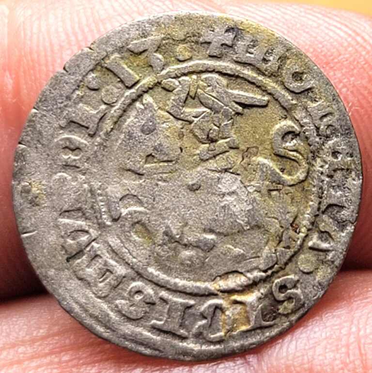 Read more about the article LITHUANIA / POLAND 1513 SILVER HALF GROSCHEN RIDER and EAGLE