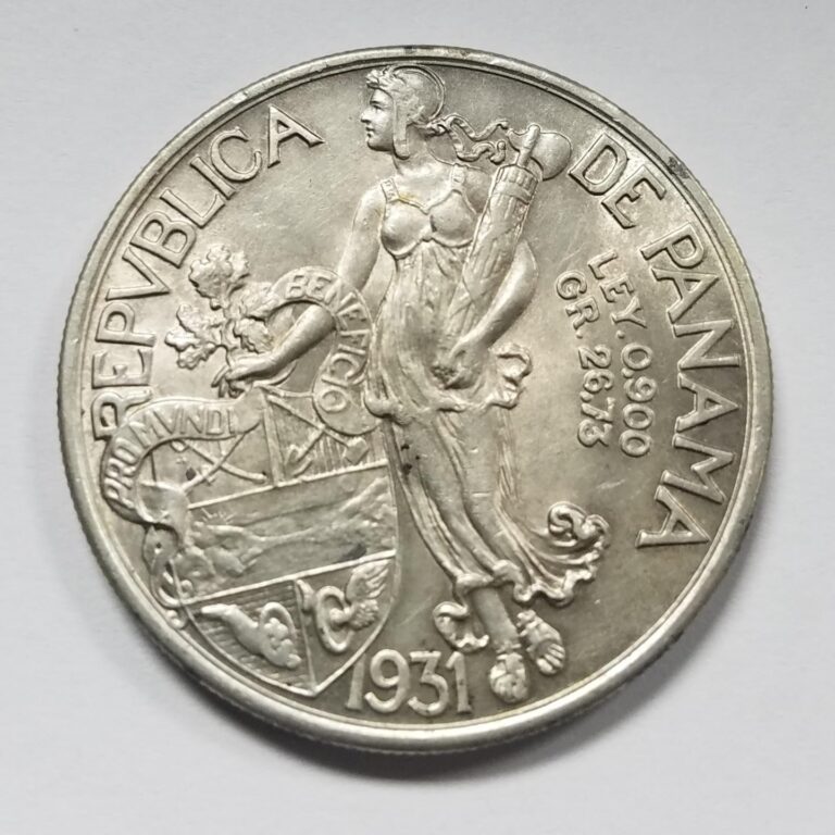 Read more about the article 1931 Panama Silver Un (1) Balboa | UNC | Silver Crown