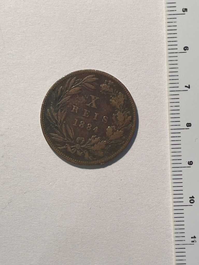 Read more about the article Portugal 1884 X reis coin