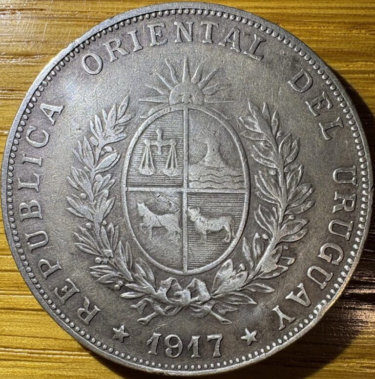 Read more about the article 1917 Uruguay 1 Peso Silver Coin