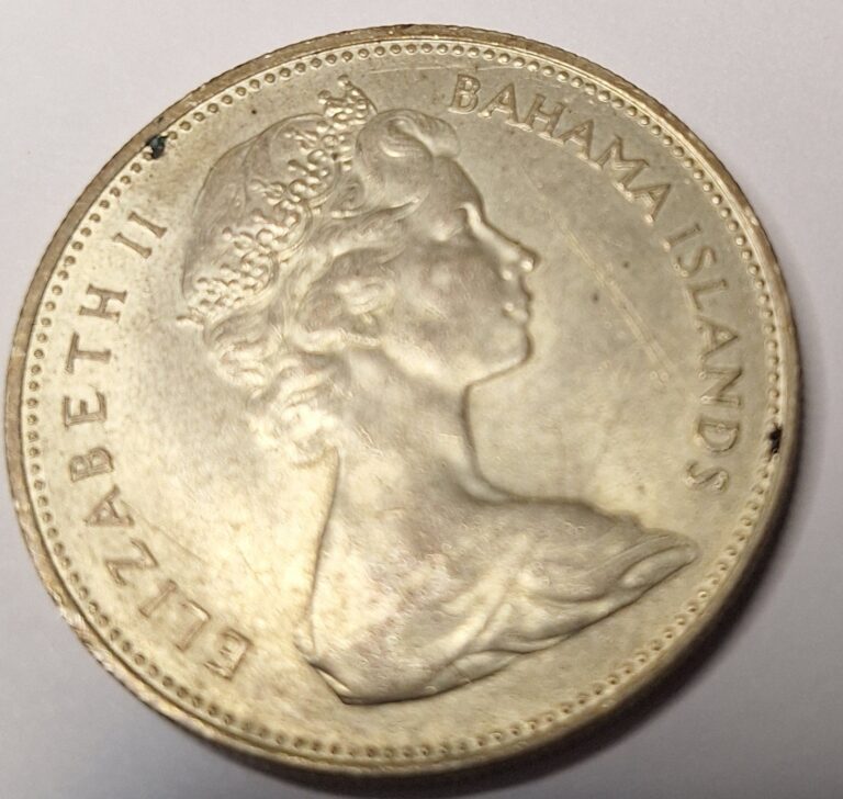 Read more about the article Bahamas 1966 1 Dollar  World Silver Coin.