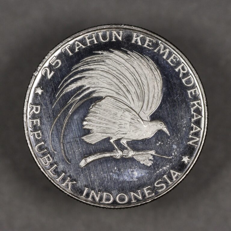 Read more about the article 1970 Indonesia Silver 200 Rupiah Proof Great Bird of Paradise