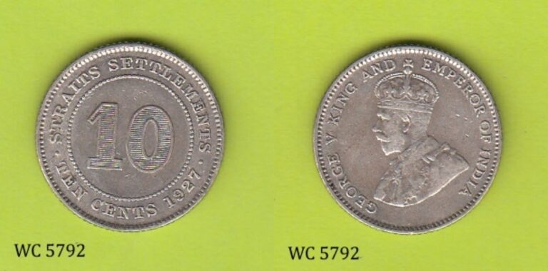 Read more about the article British Malaysia / Straits Settlements 10 Cents 1927 (George V) Silver Coin
