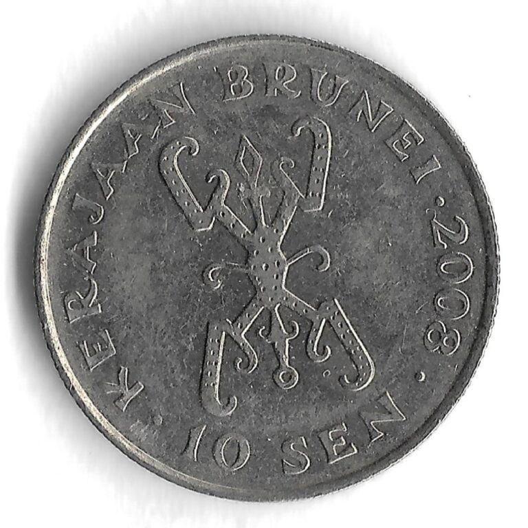 Read more about the article 2008 Brunei 10 Sen World Coin – KM# 36