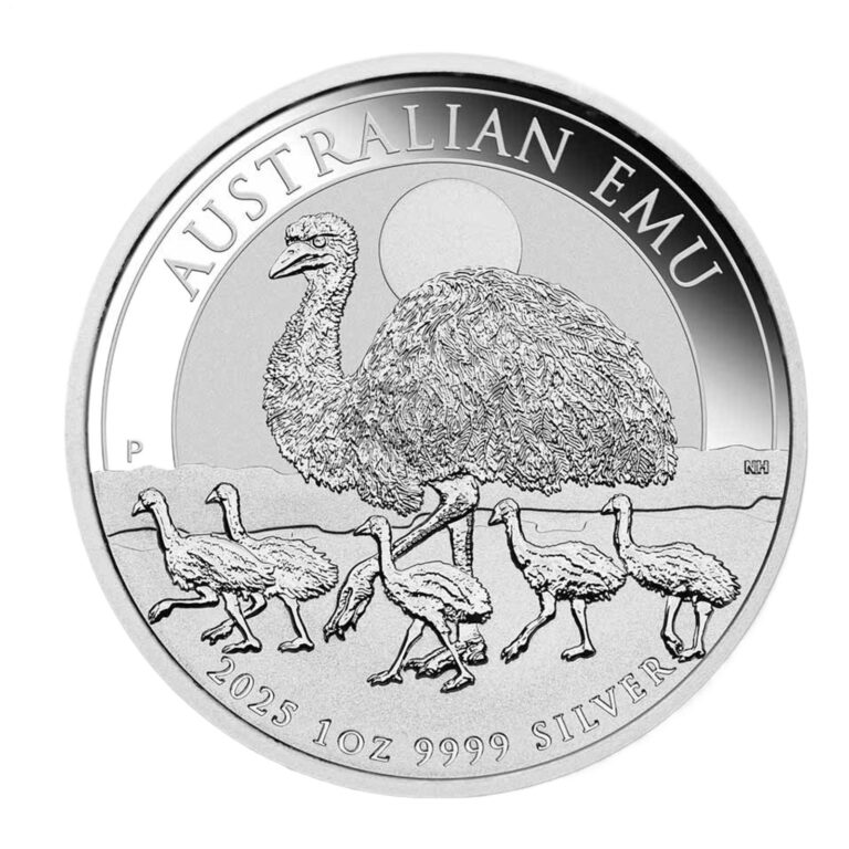Read more about the article Australia 1 $2025 EMU Pattern 1 Oz Silver 9999 Perth Mint BU