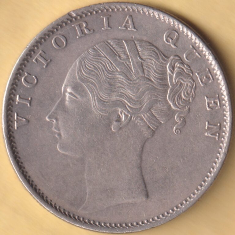 Read more about the article BRITISH INDIA 1840 VICTORIA QUEEN ONE RUPEE CONTINUOS LEGEND RARE SILVER COIN