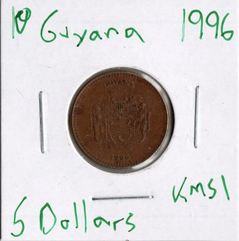 Read more about the article Coin Guyana 5 Dollars 1996 KM51