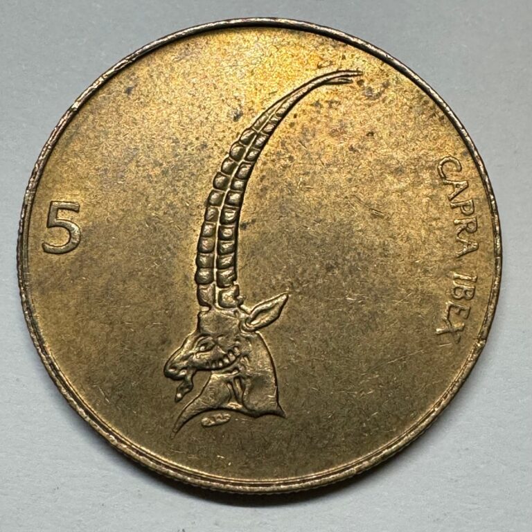 Read more about the article 1999 Slovenia 5 Tolarjev – Coin #C-035
