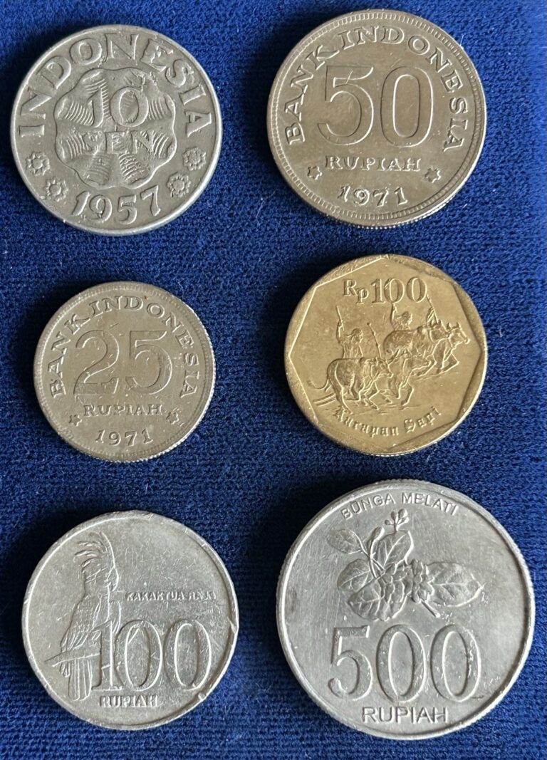 Read more about the article 1957-2003 Indonesia 🇮🇩 • Nice 6 Coin Mini Lot