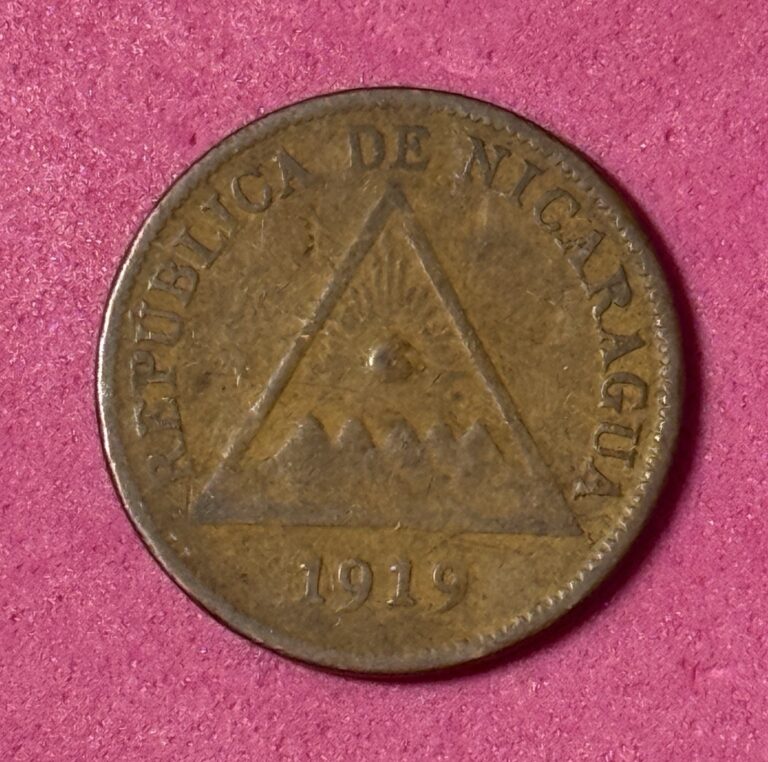 Read more about the article Nicaragua 1919 – 1 Centavo Foreign Coin Very  Scarce And Keydate Nicaragua Con