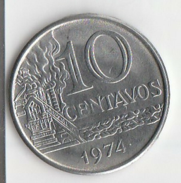 Read more about the article 1974 Brazil 10 CENTAVOS COIN Circulated MINT CONDITION  FREE SHIPPING!!!!!