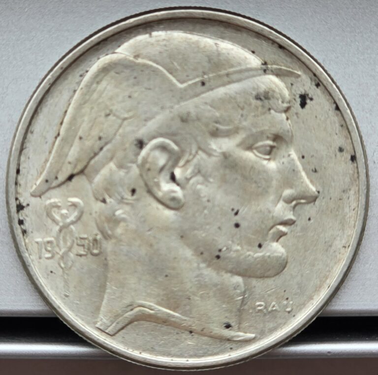 Read more about the article Belgium 1950 50 Francs Silver Coin – Dutch Variety