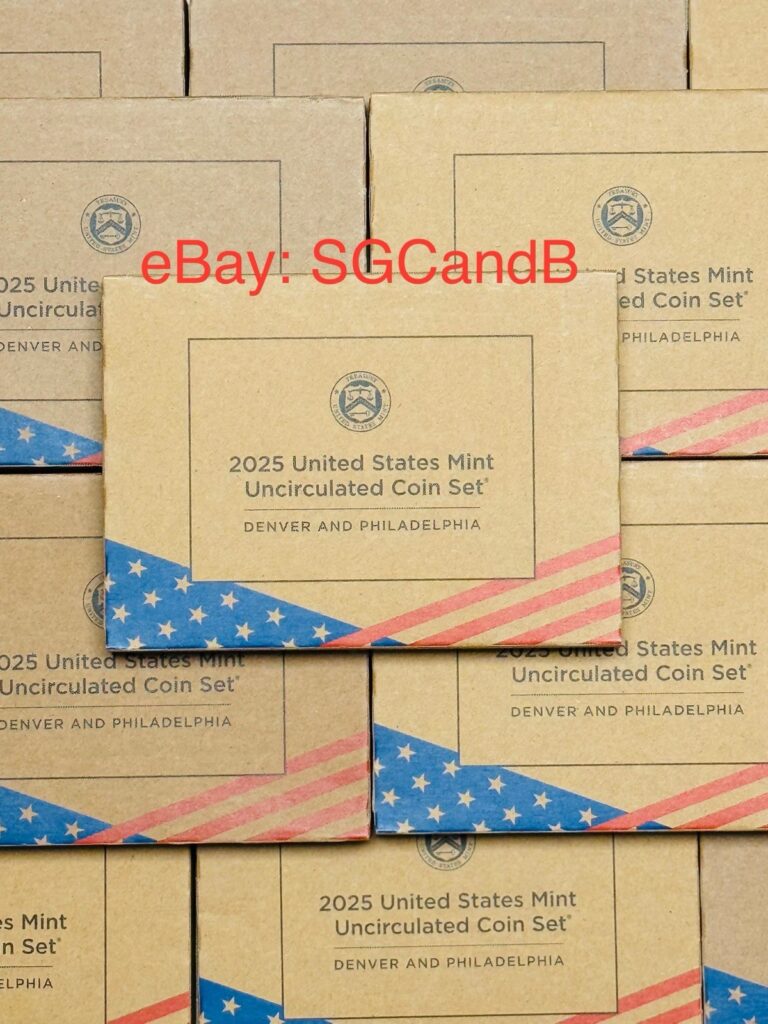 Read more about the article 2025 United States Mint Uncirculated Coin Set D – P 20 Coins Sealed Box #C1631