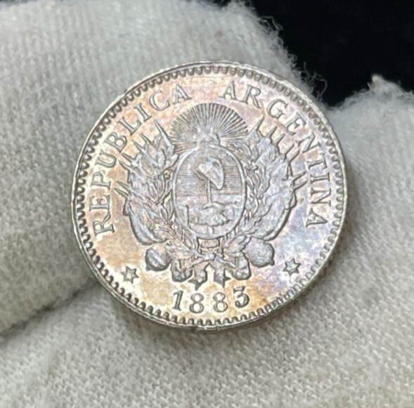 Read more about the article 1883 Argentina 10 Centavos Silver Coin Excellent Condition High Value
