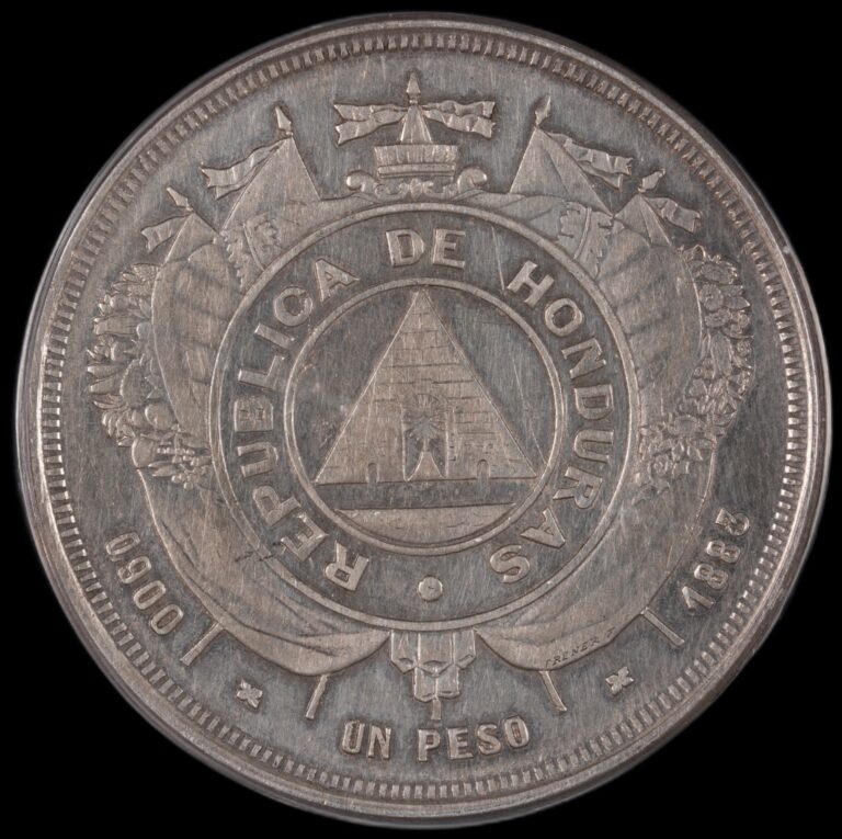 Read more about the article Honduras – 1 Peso – 1883 – EF 45 Details Cleaned – Silver .900