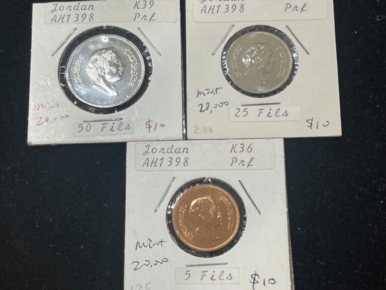 Read more about the article AH1398 Jordan 3 Proof Coins Lot Low Mintage High Value