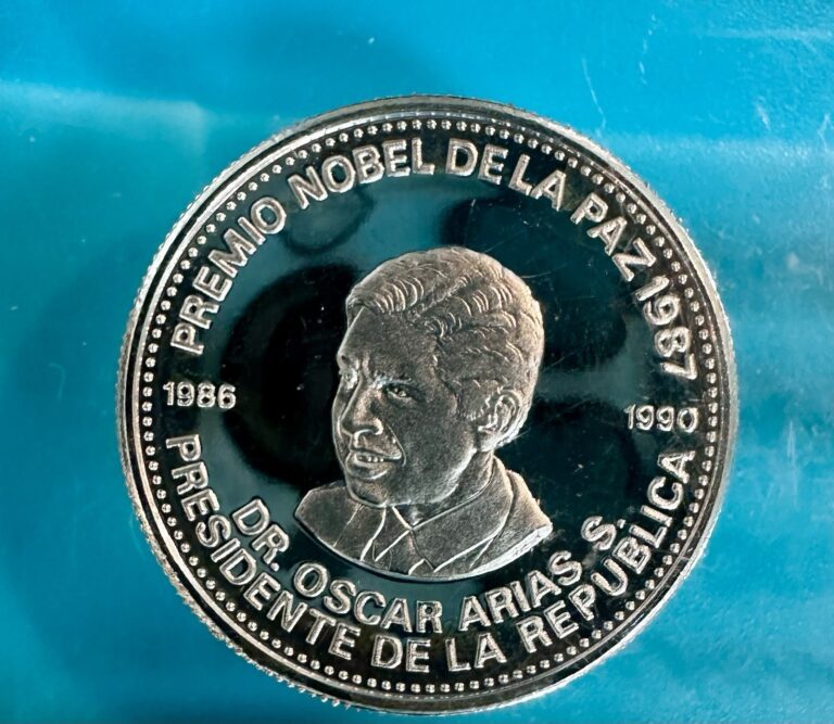 Read more about the article Costa Rica 1000 colones President Oscar Arias S. Nobel Prize 1987