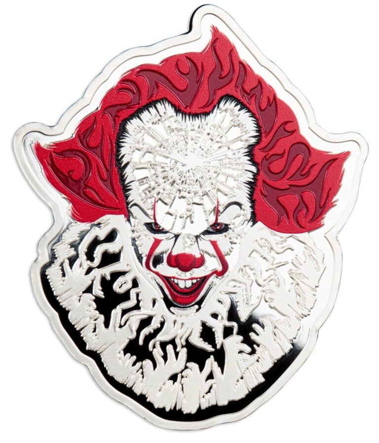 Read more about the article 2023 Barbados Pennywise 5oz Silver Proof-Like Shaped Coin