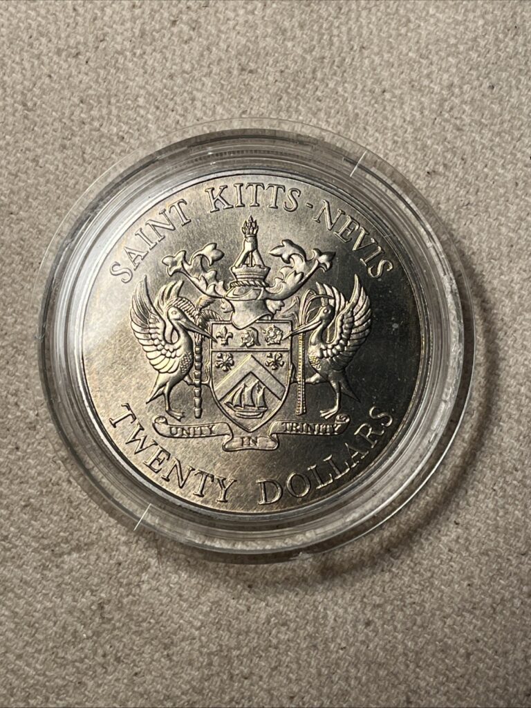 Read more about the article Vintage 1982 St Kitts Nevis Ten Dollar Coin Battle Of The Saints Ships
