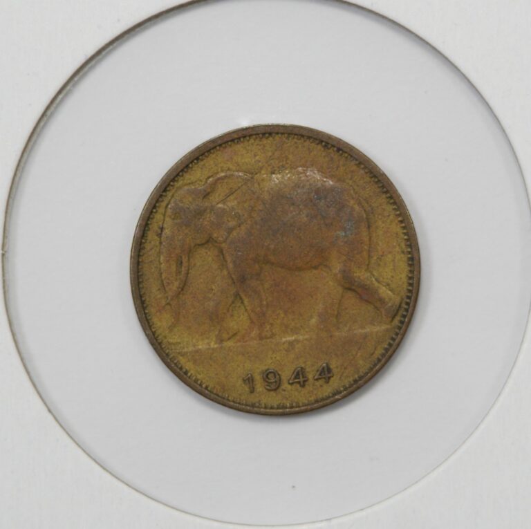 Read more about the article 1944 Belgian Congo 1 Franc (#3)