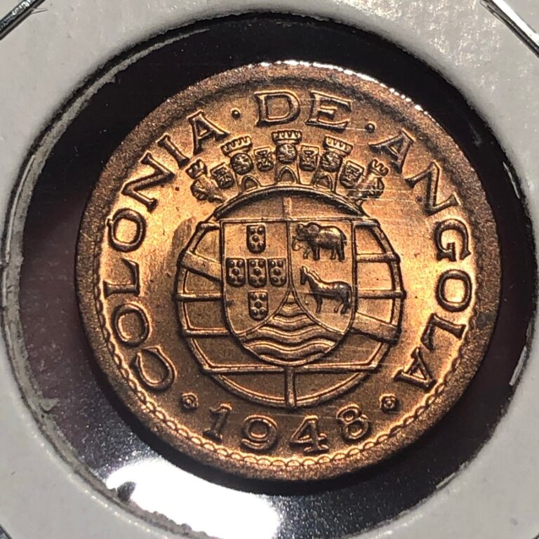 Read more about the article 1948 Angola 10 Centavos Bronze Coin – MS (Mint State Uncirculated) condition