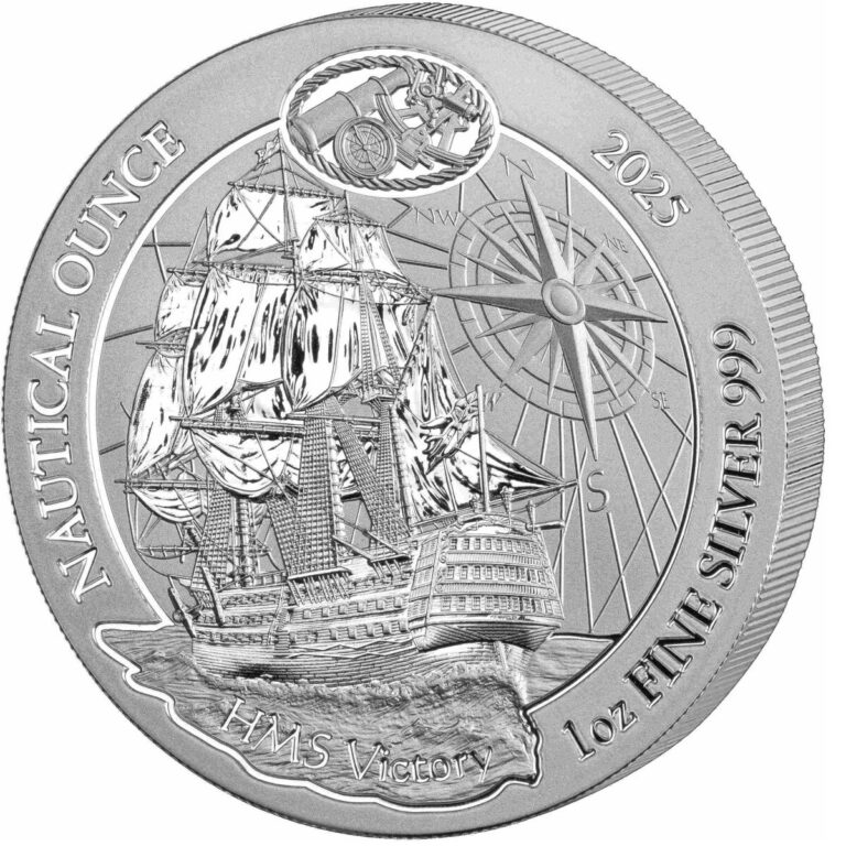Read more about the article 260 YEARS OF HMS VICTORY NAUTICAL OUNCE 2025 50 Francs 1 oz Silver Coin Rwanda