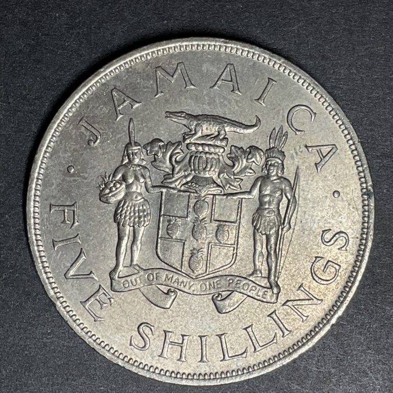 Read more about the article JAMAICA 1966 5 Shillings 8th British Empire and Commonwealth Games Foreign Coin