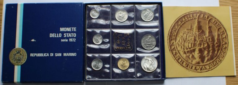 Read more about the article San Marino 1972 State Coins Set with Silver 500 Lire  Monete Dello Stato