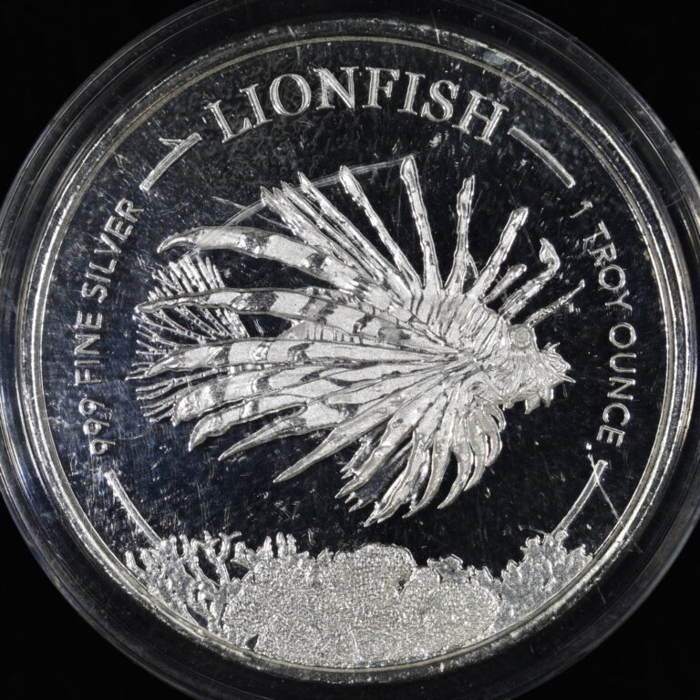 Read more about the article 2019 1 OZ SILVER COIN ✪ LIONFISH ✪ BARBADOS 999 FINE $1 CAPSULE ◢TRUSTED◣