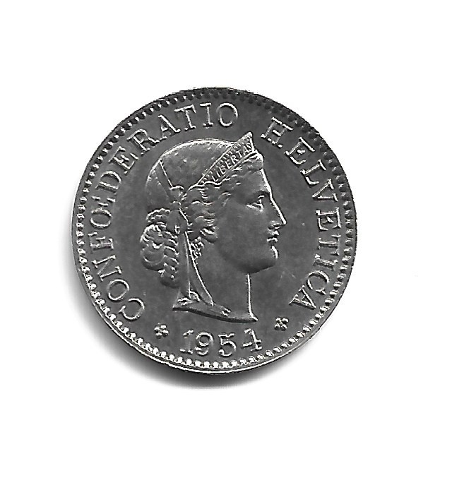Read more about the article World Coins – Switzerland 5 Rappen 1954 Coin KM# 26