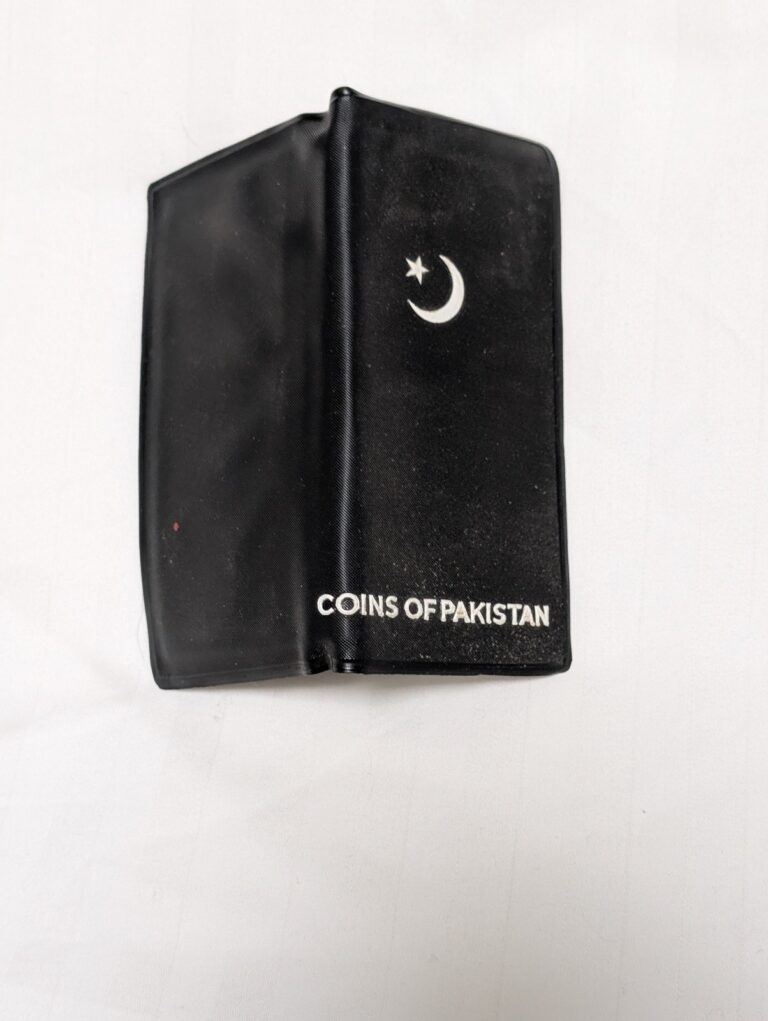 Read more about the article 1948 + 1953 Coins of Pakistan 7 Coin Set West Pakistan Lahore Mint Black Folder