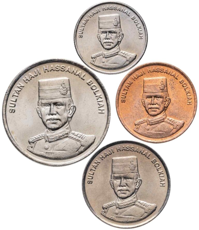 Read more about the article Brunei. Coins set #3 (4 coins. aUnc-Unc) 2005