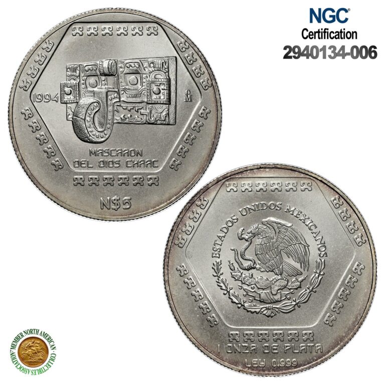 Read more about the article 1994Mo MEXICO S5P MASCARON DEL DIOS CHAAC MS 68