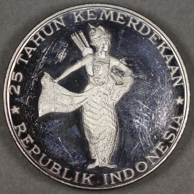 Read more about the article 1970 Indonesia Silver 500 Rupiah Proof Wayang Dancer