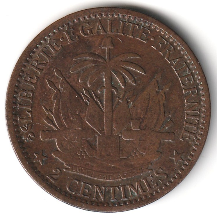 Read more about the article 1881 Haiti 2 Centimes Large Copper Nice Free Shipping