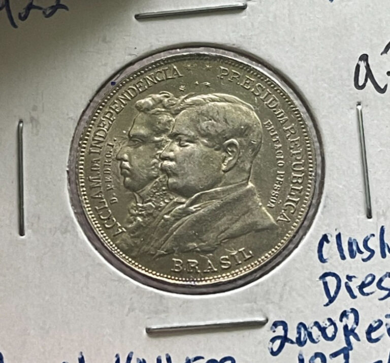 Read more about the article 1922 Brazil 2000 Reis – Silver L2