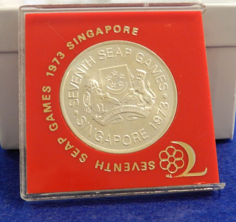 Read more about the article 1973 Singapore $5 – Fantastic Silver Coin – 7th SEAP Games in Case – See PICS