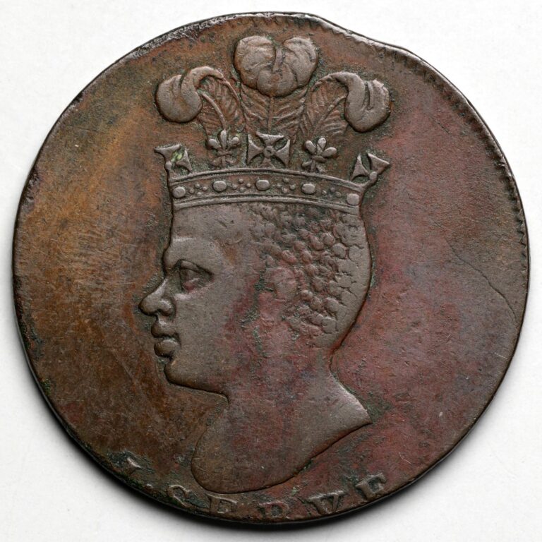 Read more about the article 1788 Barbados Penny struck on slightly clipped planchet
