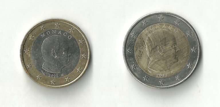 Read more about the article MONACO 2 coins EURO SET  2 EUR and 1 EUR