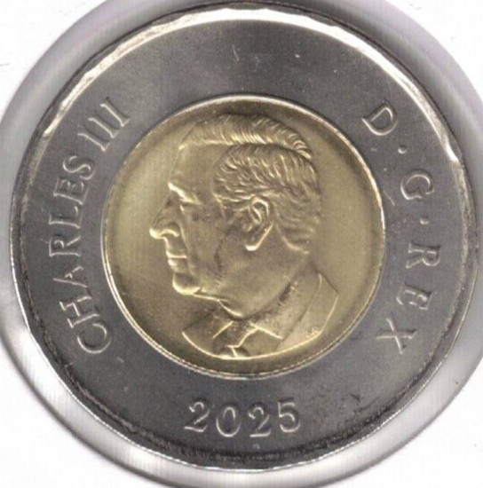 Read more about the article 2025 Canada Frist Strike Brilliant Uncirculated KCIII $2 Tonnie Coin!